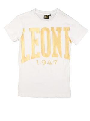 Leone gold katoenen t-shirt met korte mouwen voor kinderen