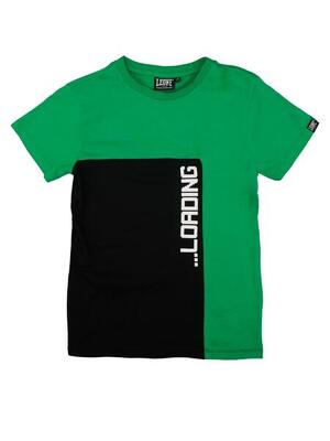 Leeuwenzwart-wit katoenen t-shirt met korte mouwen voor jongens