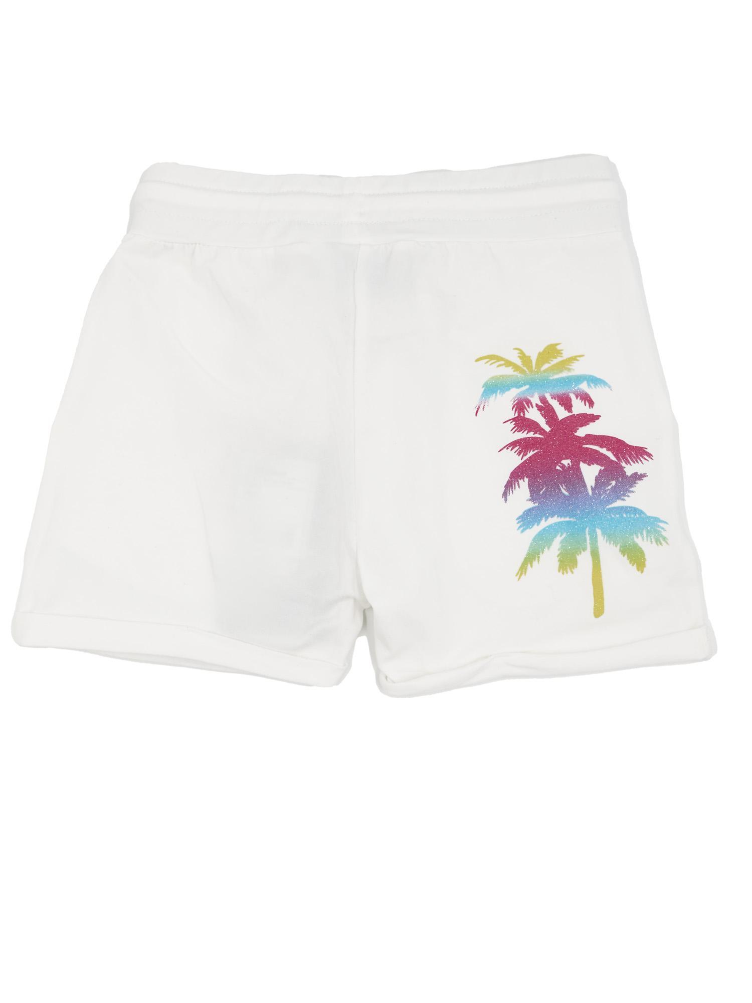 Pantaloncini sportivi da bambina in cotone elasticizzato Leone Bright 2/4