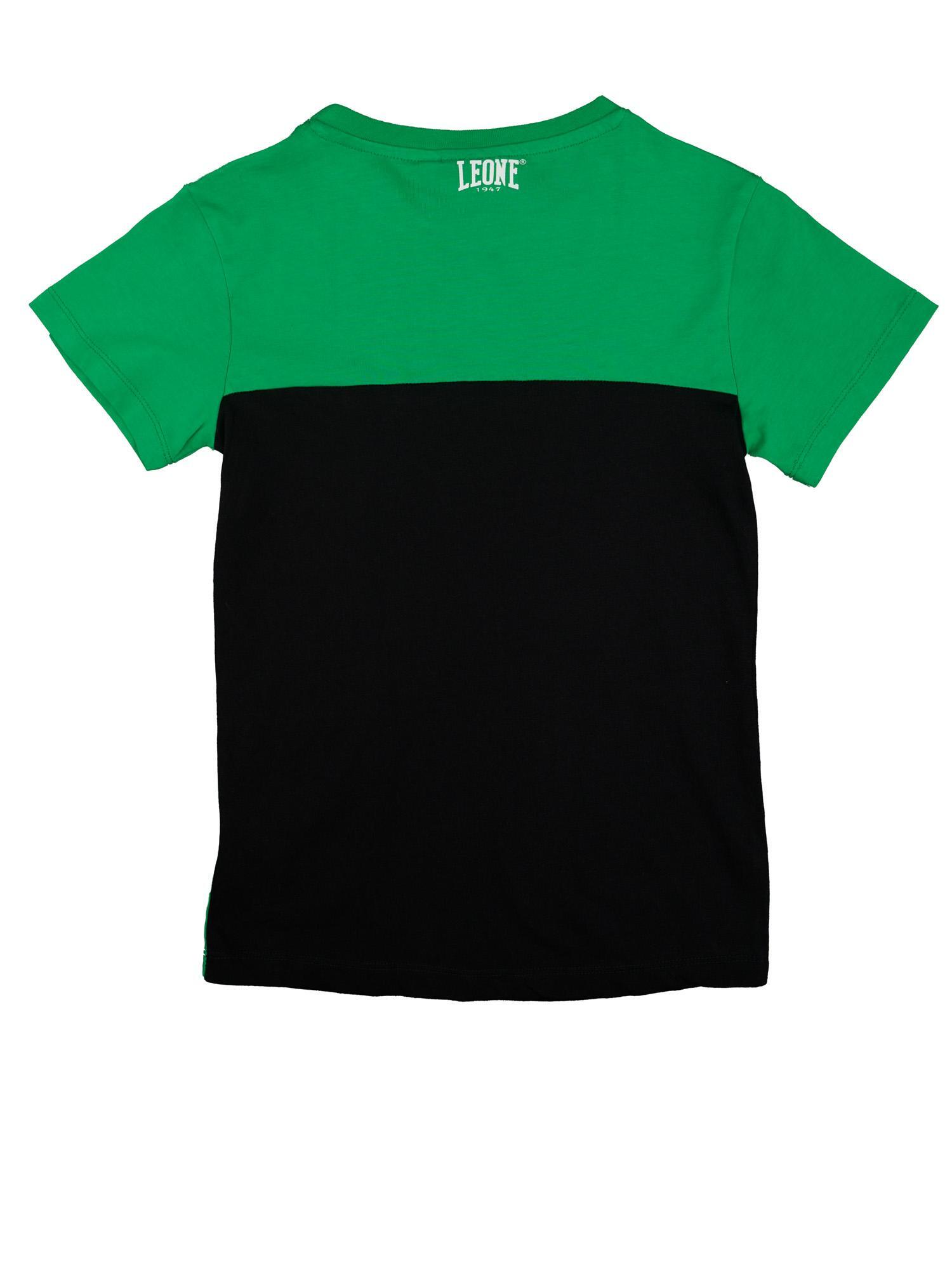 T-shirt maniche corte da bambino in cotone Leone B&W 2/4