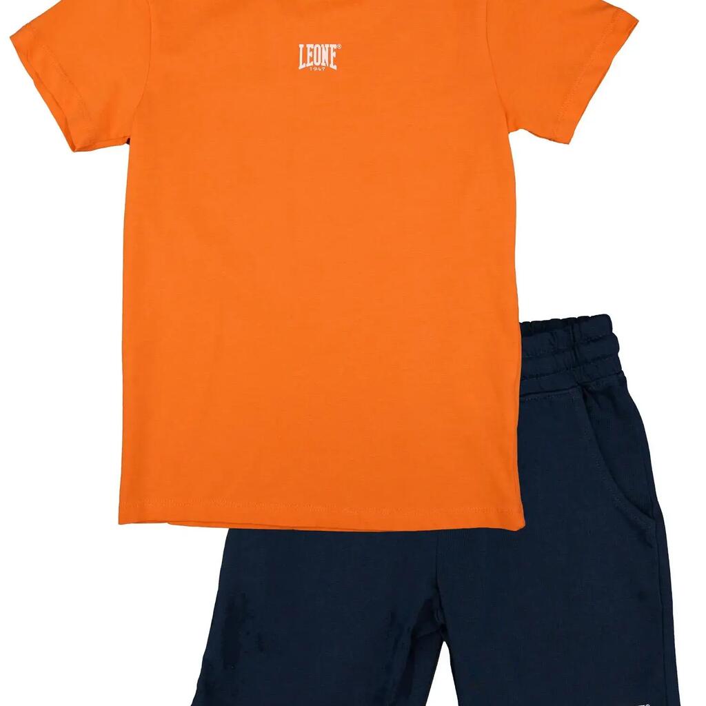 Complete children's cotton set with Leone Basic t-shirt and shorts
