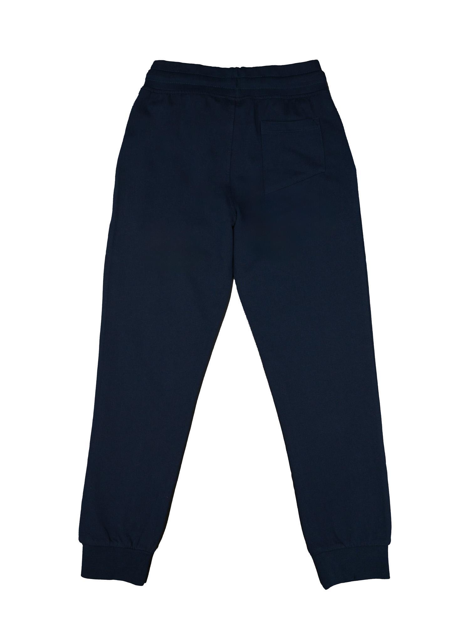 Pantalón deportivo infantil sin forro polar con puños Leone Basic 2/2