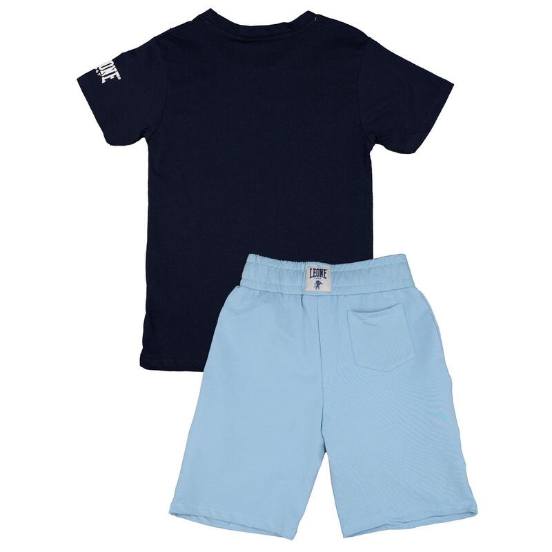 Ensemble complet enfant en coton avec t-shirt et short Leone Tie Dye