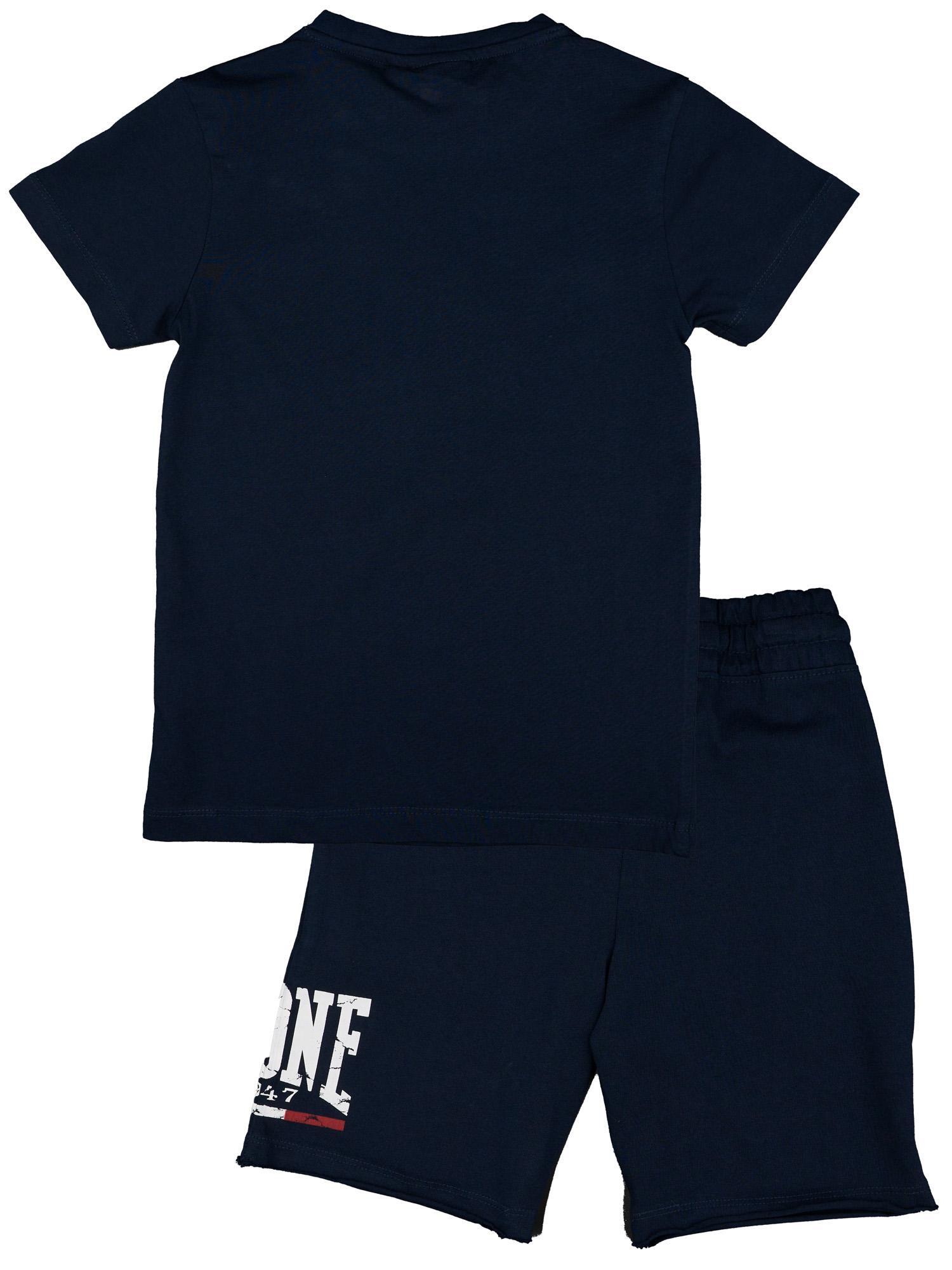 Complete katoenen kinderset met Leone Vintage T-shirt en korte broek 2/2