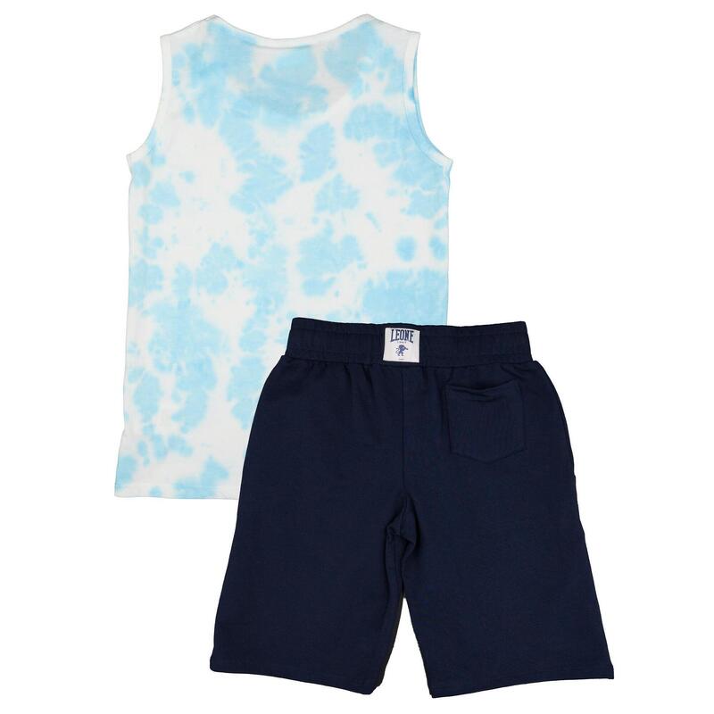 Ensemble débardeur et short en coton Leone Tie Dye pour garçon