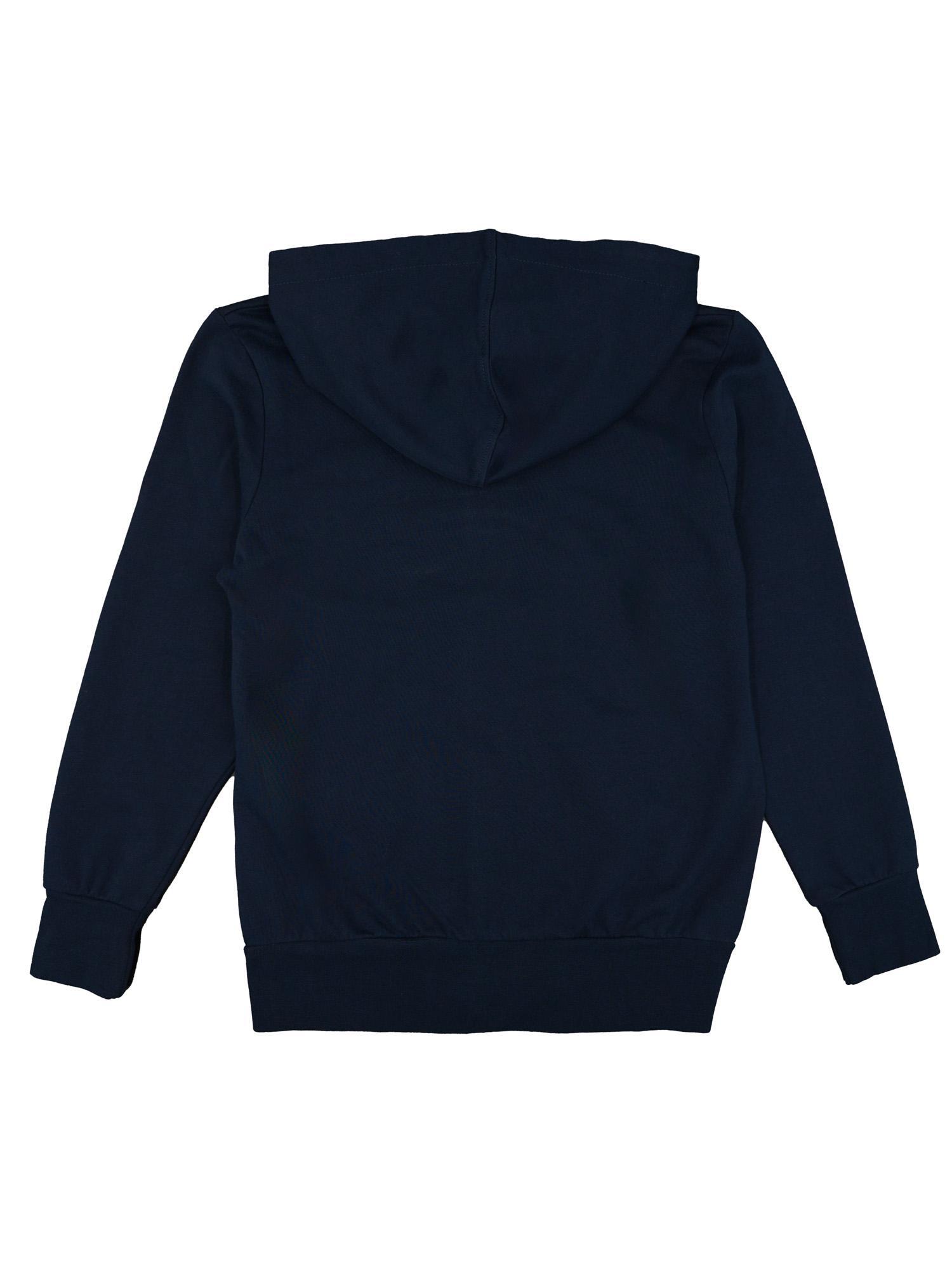 Felpa da bambino non felpata con cappuccio e zip Leone Basic 4/6