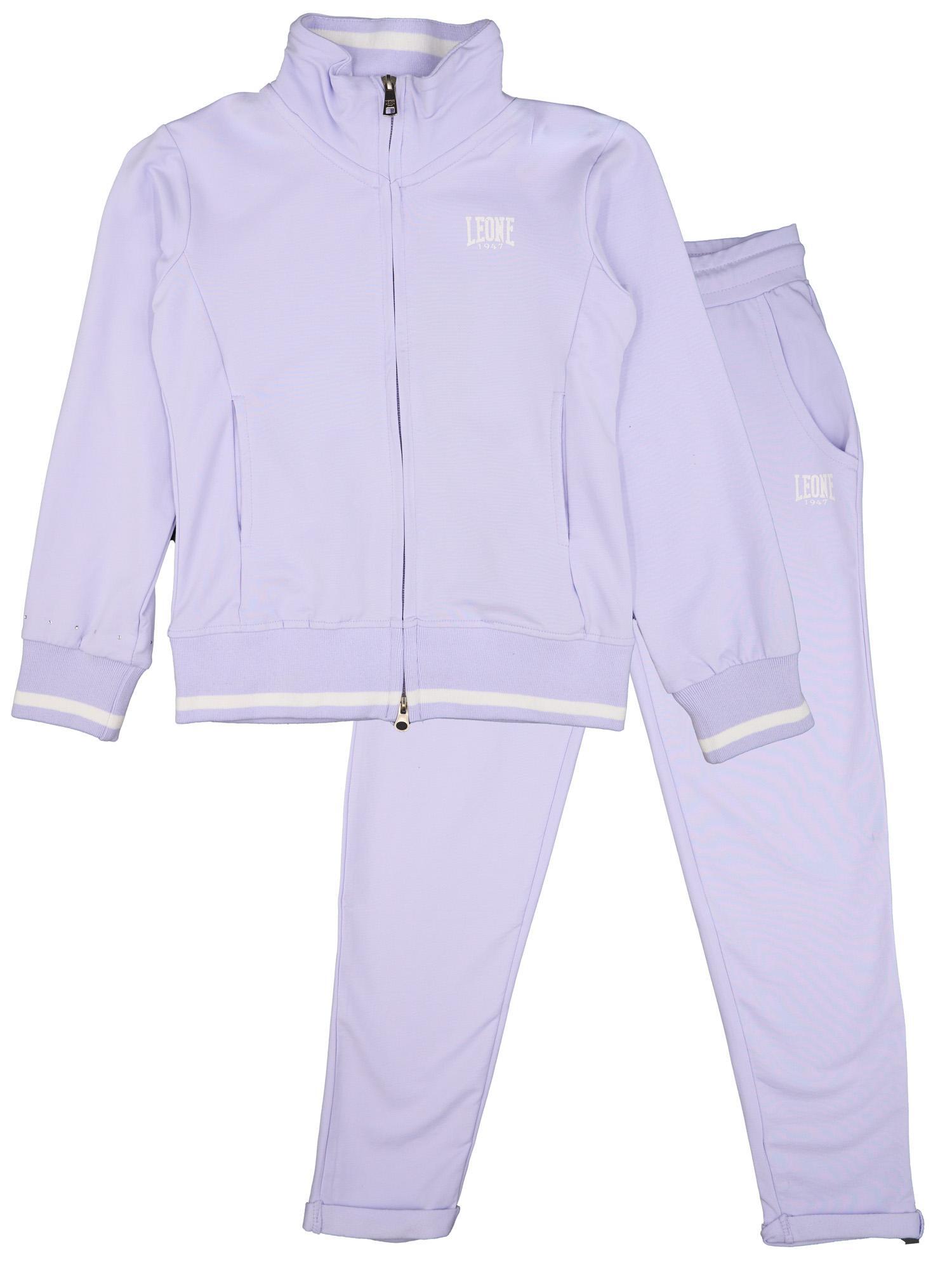 LEONE 1947 APPAREL Fato de treino de menina Leone Bright sem lã com gola e fecho de correr