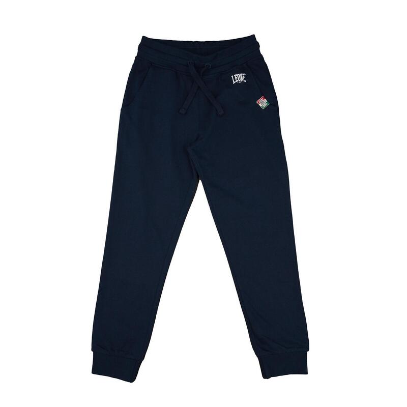 Pantalon de sport enfant non polaire avec revers Leone Basic