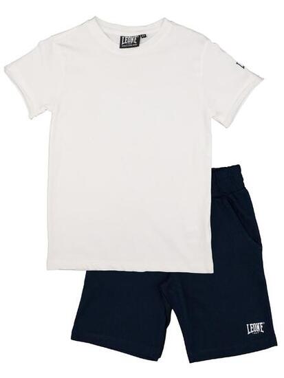 Ensemble complet pour enfant en coton avec t-shirt et short Leone Timeless