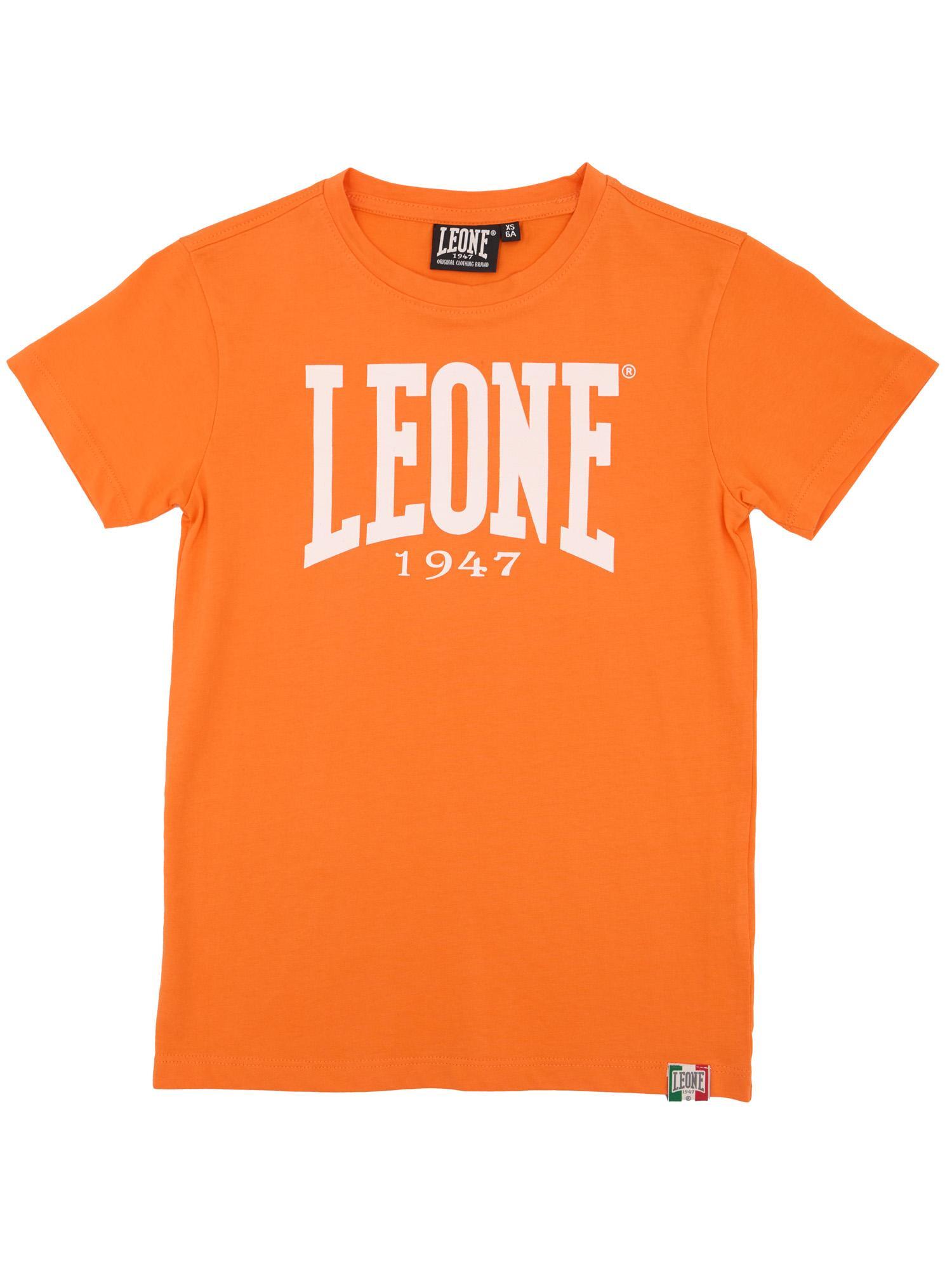 LEONE 1947 APPAREL Leone Basic Kurzarm-T-Shirt aus Baumwolle für Kinder