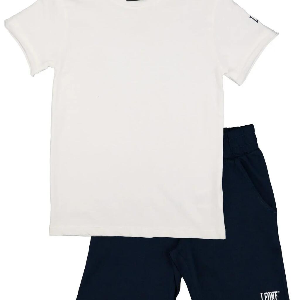 Leone Timeless children's cotton t-shirt and shorts set