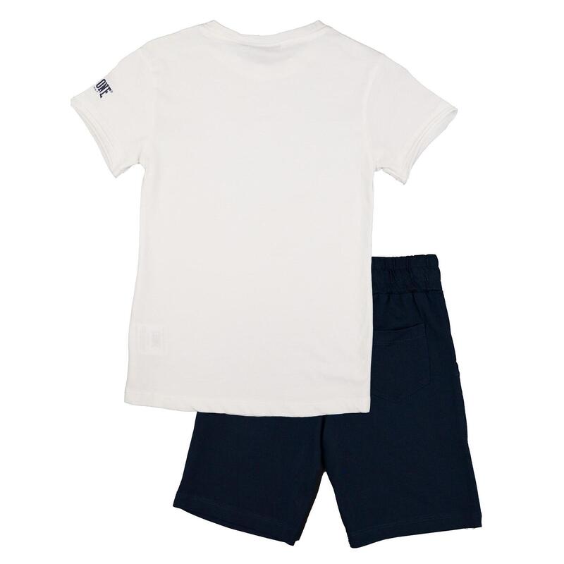 Ensemble complet pour enfant en coton avec t-shirt et short Leone Timeless