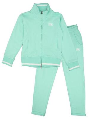 Tuta da bambina non felpata con colletto e zip Leone Bright
