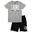 Ensemble complet pour enfant en coton avec t-shirt et short Leone Vintage