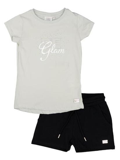 Ensemble complet pour fille avec t-shirt et short Leone Be Glam