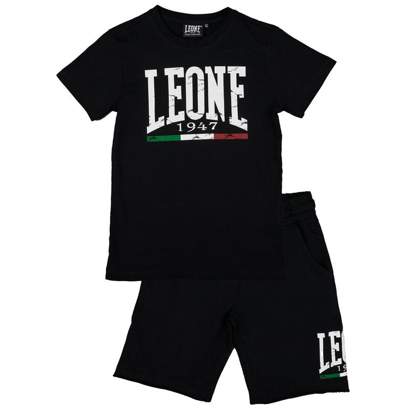 Conjunto infantil completo con camiseta y pantalón corto Leone Vintage