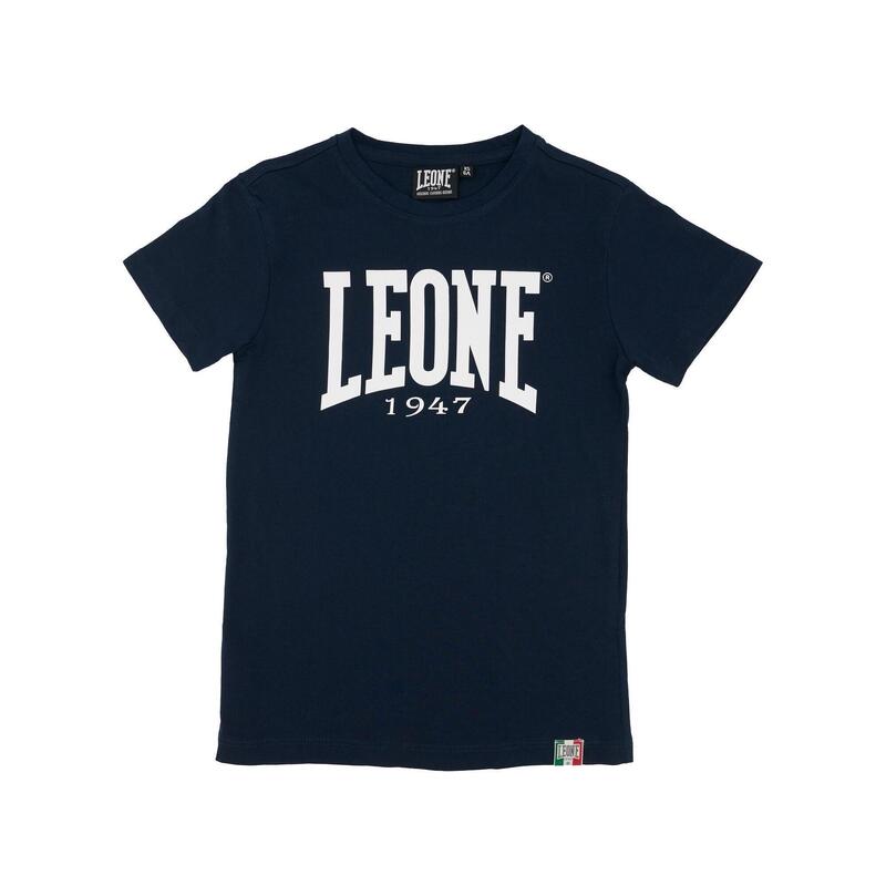 T-shirt maniche corte da bambino in cotone Leone Basic