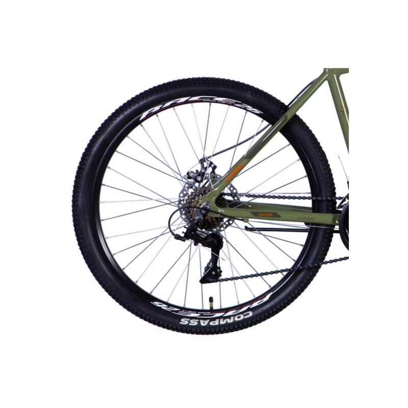 Kerékpár MTB Davi Bastion Disc 26″, Alumínium, 155-180 cm, 21 sebesség, Khaki