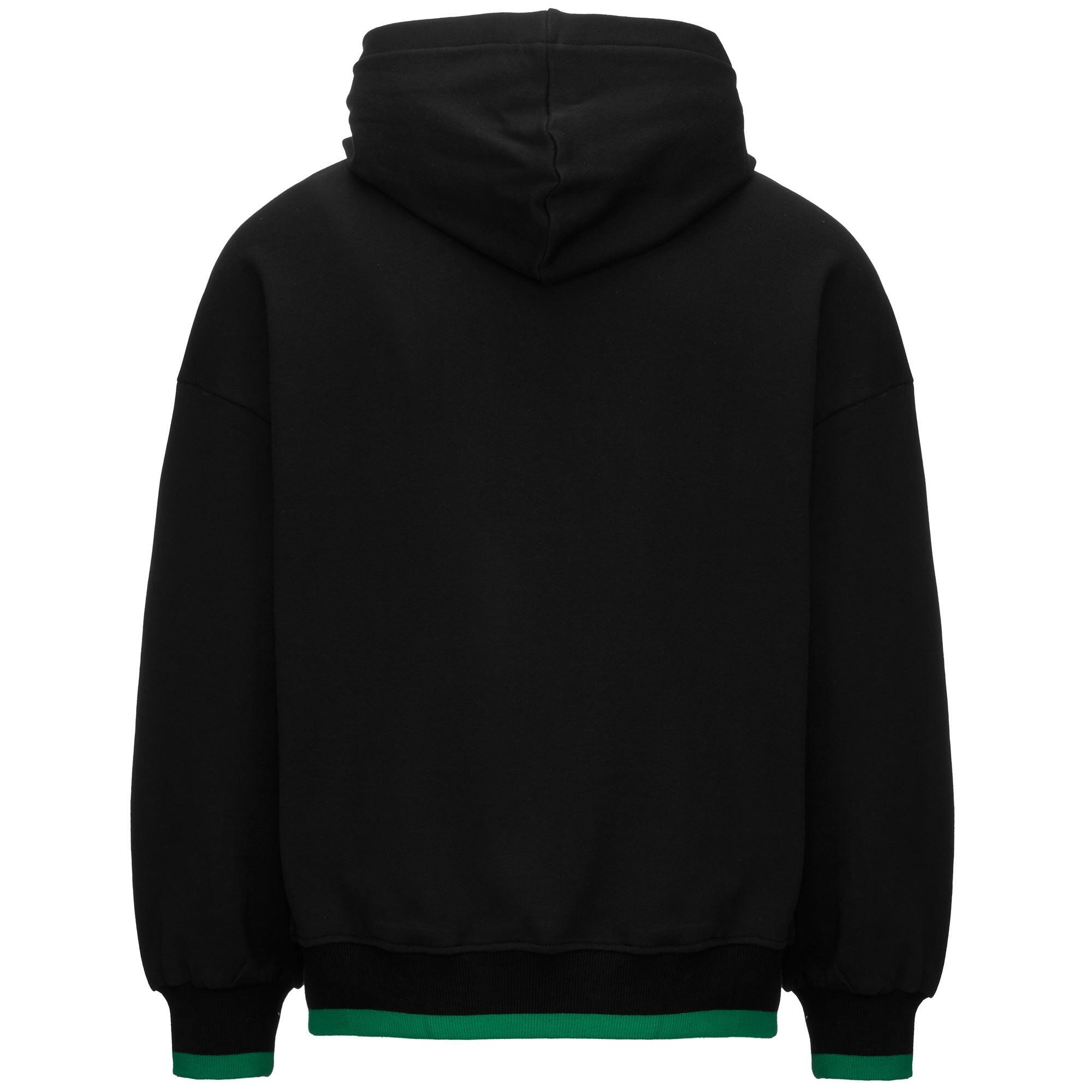 Felpa da uomo in cotone nero da sport street 3/5