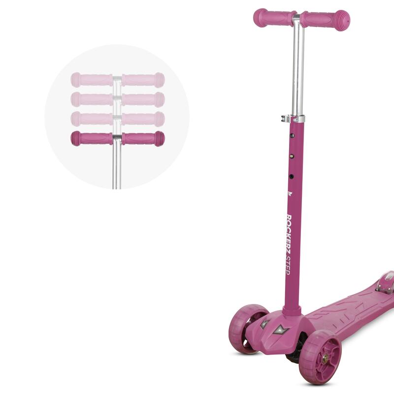 Rockerz Step - Monopattino per bambini con ruote da discoteca - colore Mauve