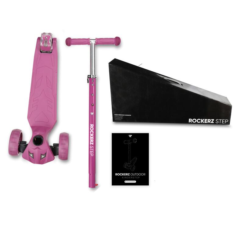 Rockerz Step - Monopattino per bambini con ruote da discoteca - colore Mauve