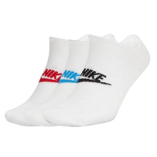 Uniseks Adult Everyday Essential Sokken (Set van 3) (Wit/multikleurig)