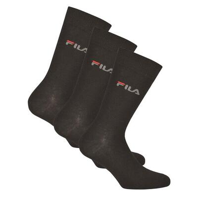 3-pack of black fila street socks