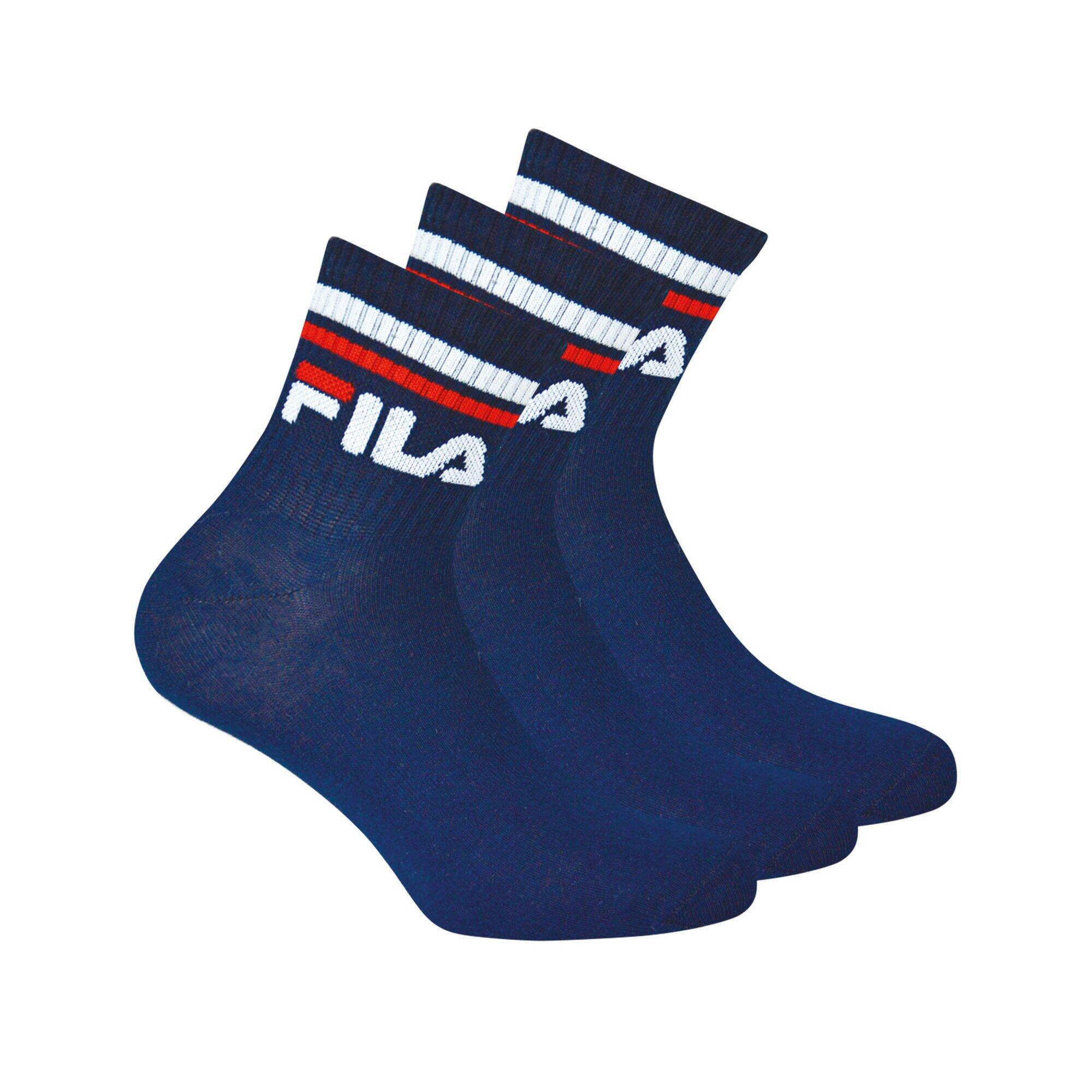 Skarpetki Fila Quarter Unisex 3-Pack Marynarka Wojenna Rozmiar 36-38