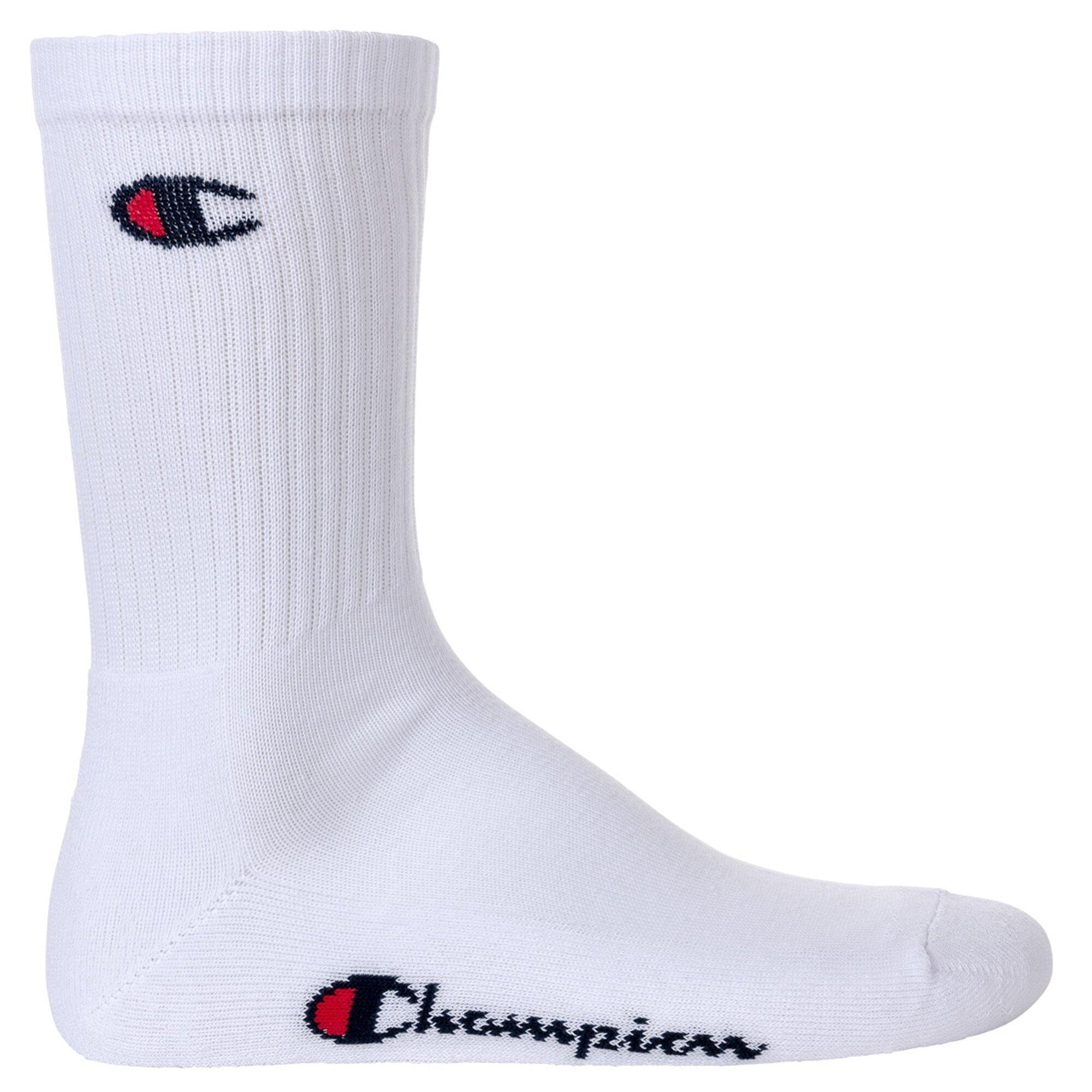 3 Paar Champion Crew Socken Gr. 35 - 46 Unisex Tennissocken U24558 2/3