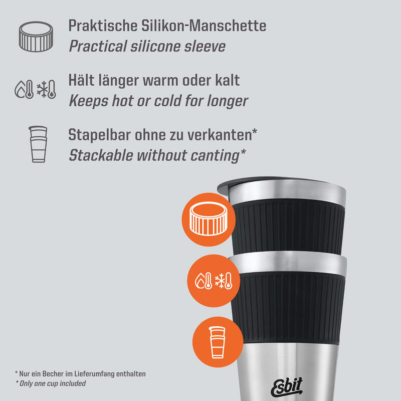 Thermo mok geïsoleerde Sculptor koffie auto beker 550 ml