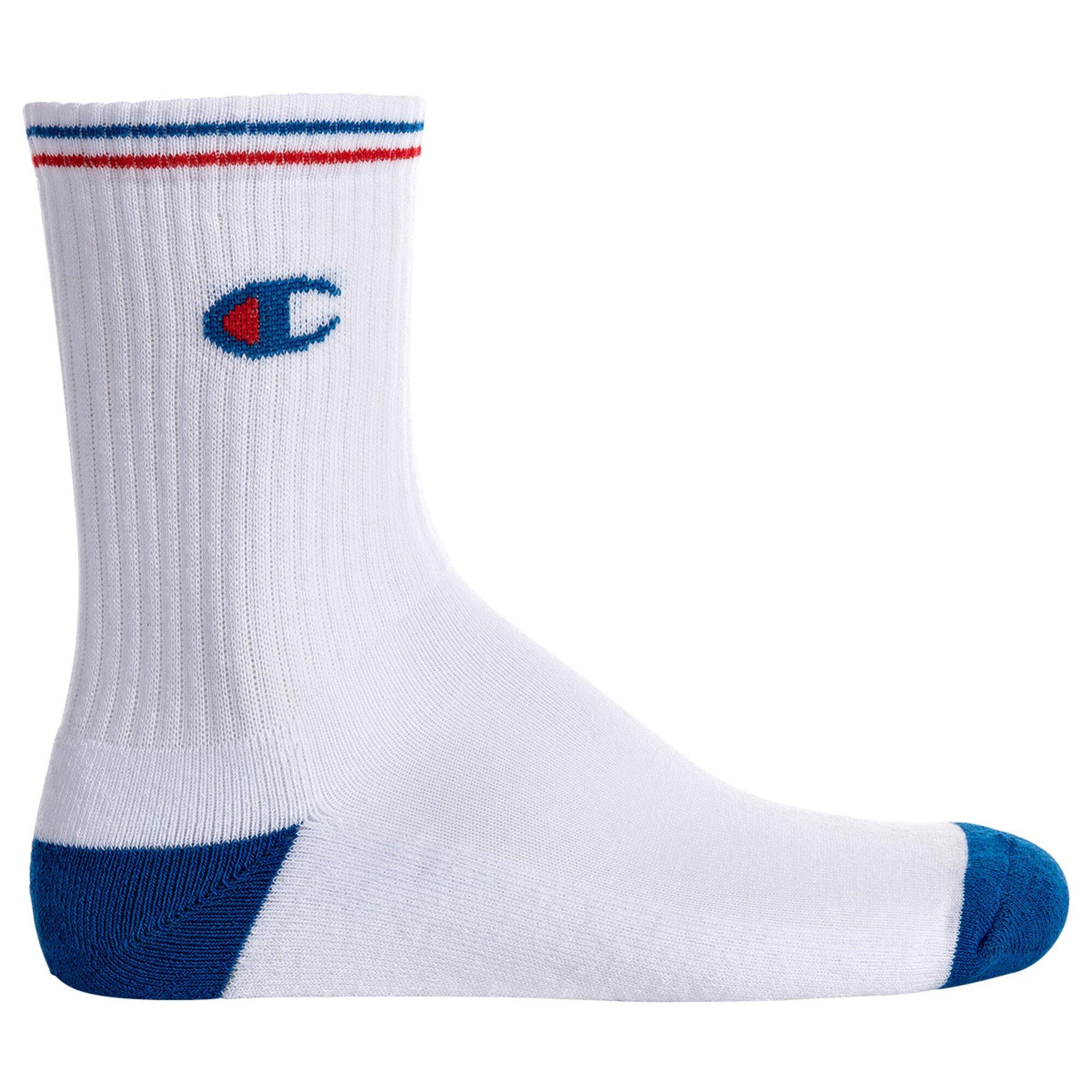 3 Paar Champion Crew Socken Gr. 35 - 46 Unisex Tennissocken C20013 2/7