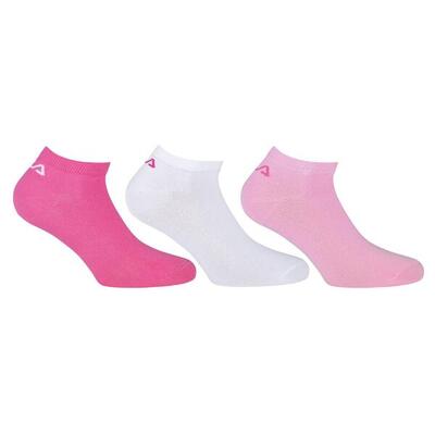 Fila dames sokken 3-pack wit/roze maat 39-42