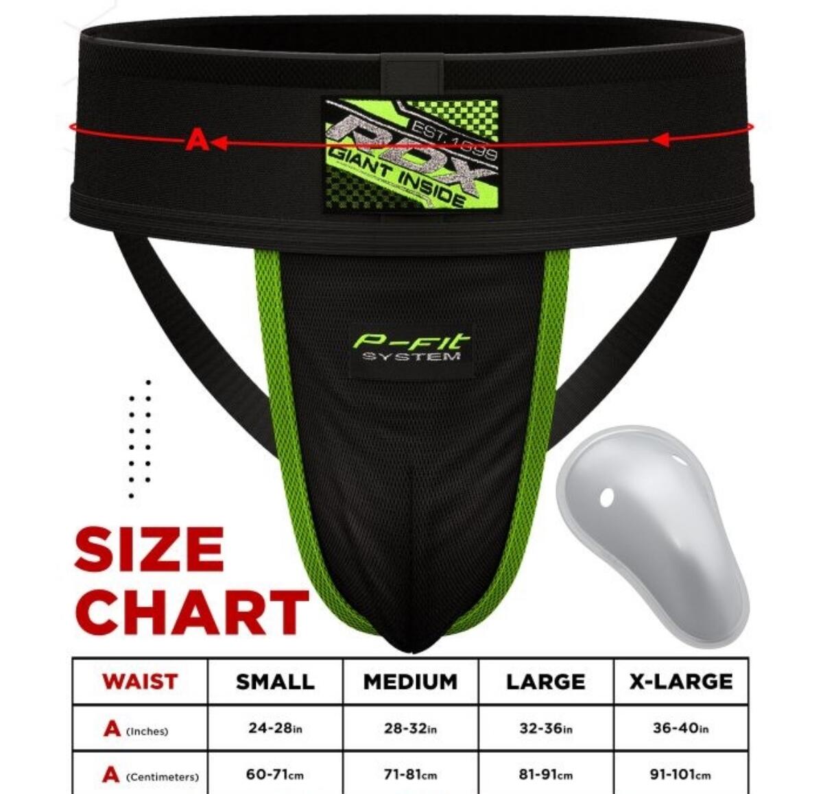 Protector de ingle H1+ con copa de gel - Negro | Tamaño: L 4/6