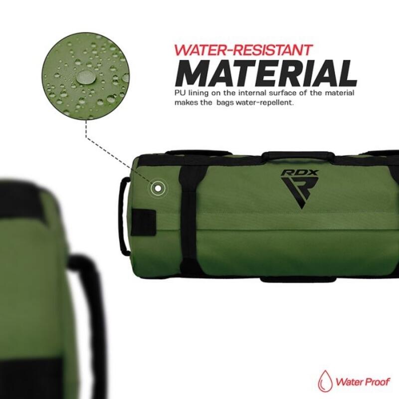 Sac fitness Rdx, pentru nisip 5-11 kg, Verde, 5-25LB