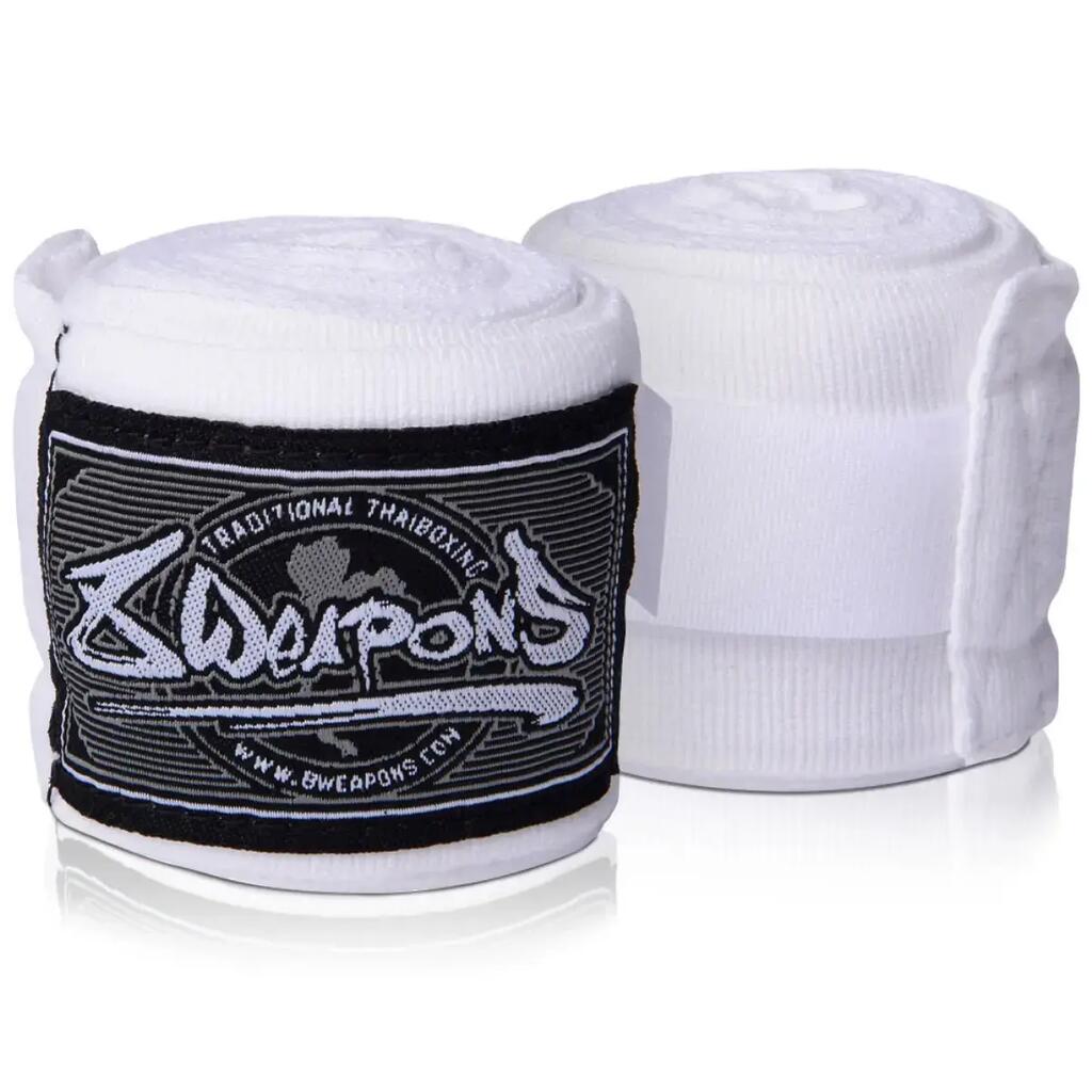 Boxing Hand Wrap semi-elastic 8Weapons White 5m