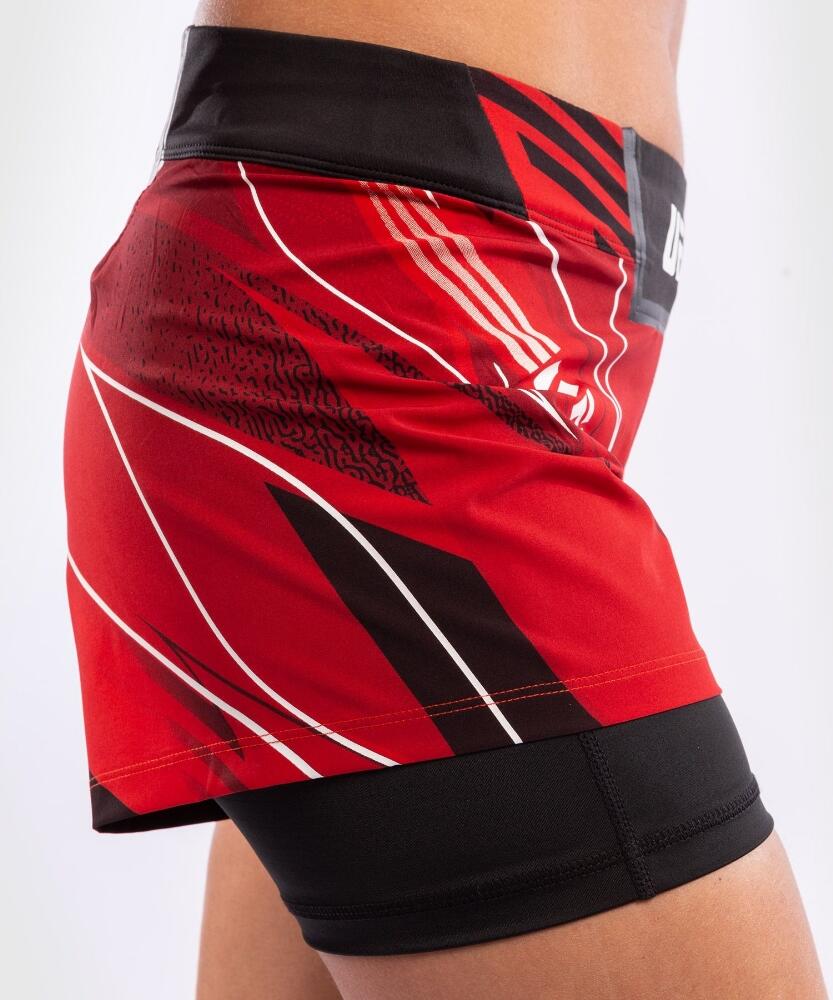 Short da combattimento UFC Venum Rosso mezza coscia 3/8