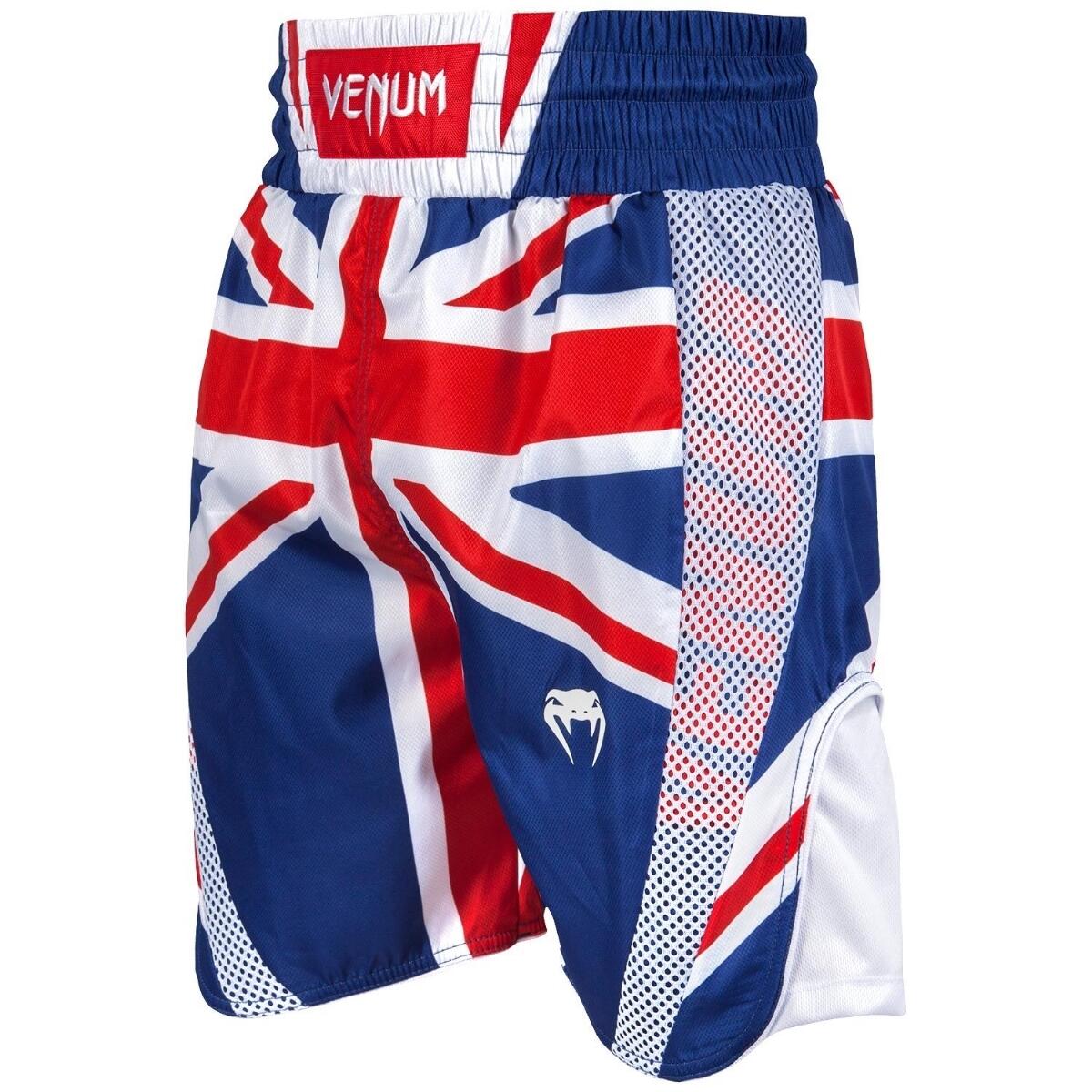 VENUM Venum Elite Boxing Shorts - UK - Blue/Red-White