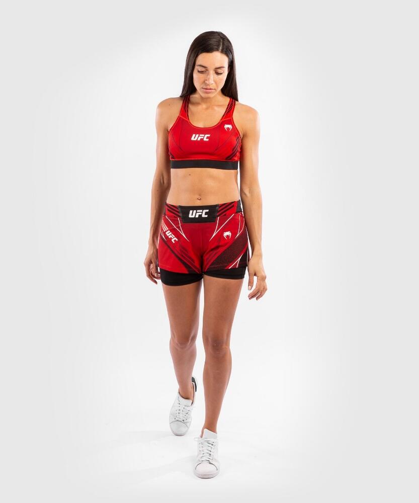Short da combattimento UFC Venum Rosso mezza coscia 2/8