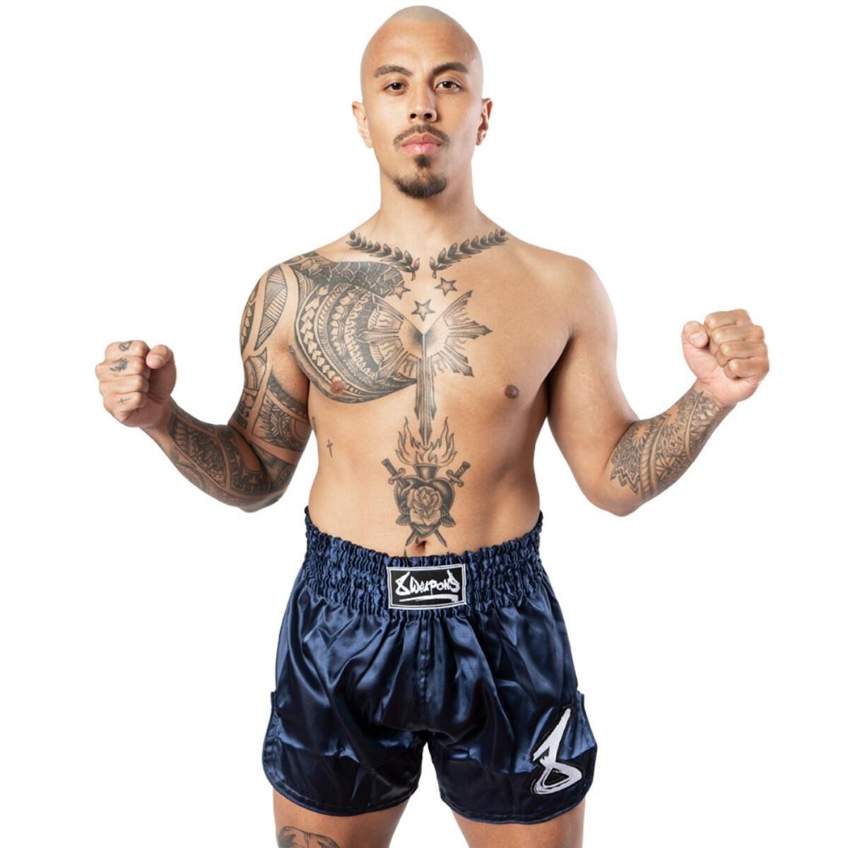 Pantaloncini Muay Thai 8Weapons Strike – Blu – S 6/7