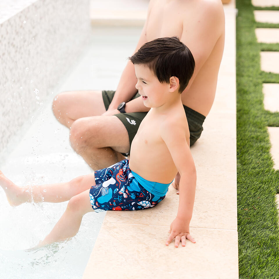Splash About Splash Jammer Duo Leak Proof Swim Shorts, Under the Sea 6/7