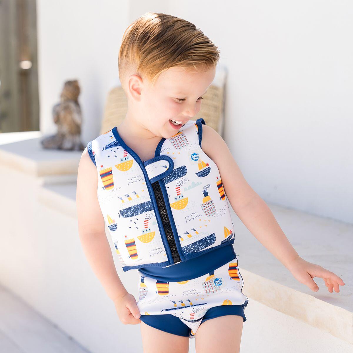 Splash About Happy Nappy Reusable Swim Nappy, Tug Boats 6/7