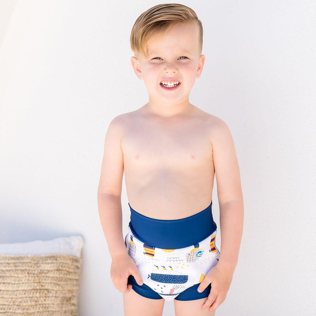Splash About Happy Nappy Reusable Swim Nappy, Tug Boats 4/7