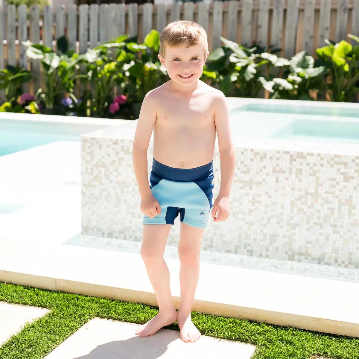Splash About Splash Jammer Duo Leak Proof Swim Shorts, Blue/Navy 5/6