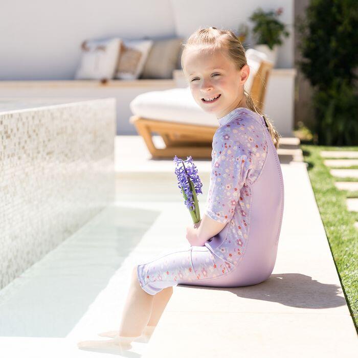 Splash About Kids UV Sun and Sea Wetsuit, Lilac Spring 4/6