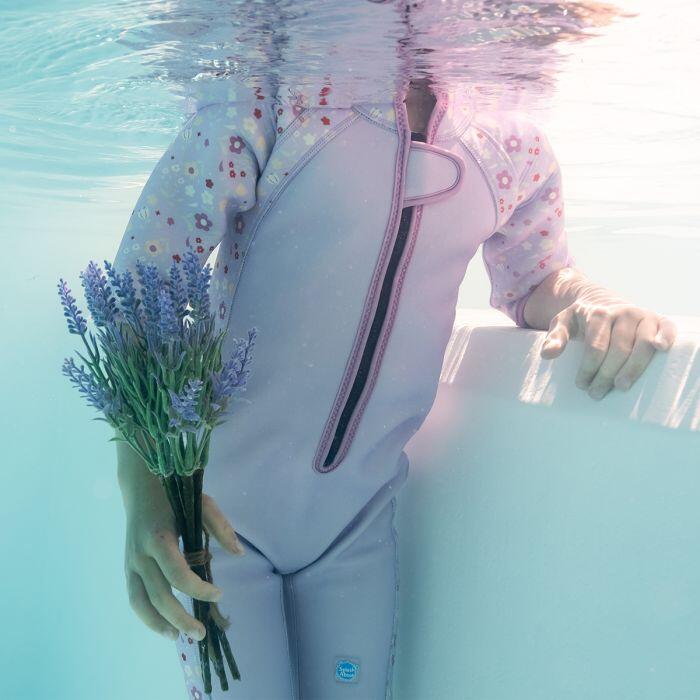 Splash About Kids Shorty Wetsuit, Lilac Spring 4/5