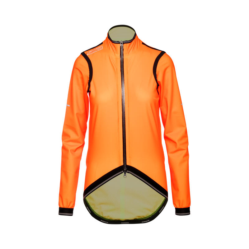 Chaqueta Ciclismo Mujer Impermeable - Orange - Kaaiman