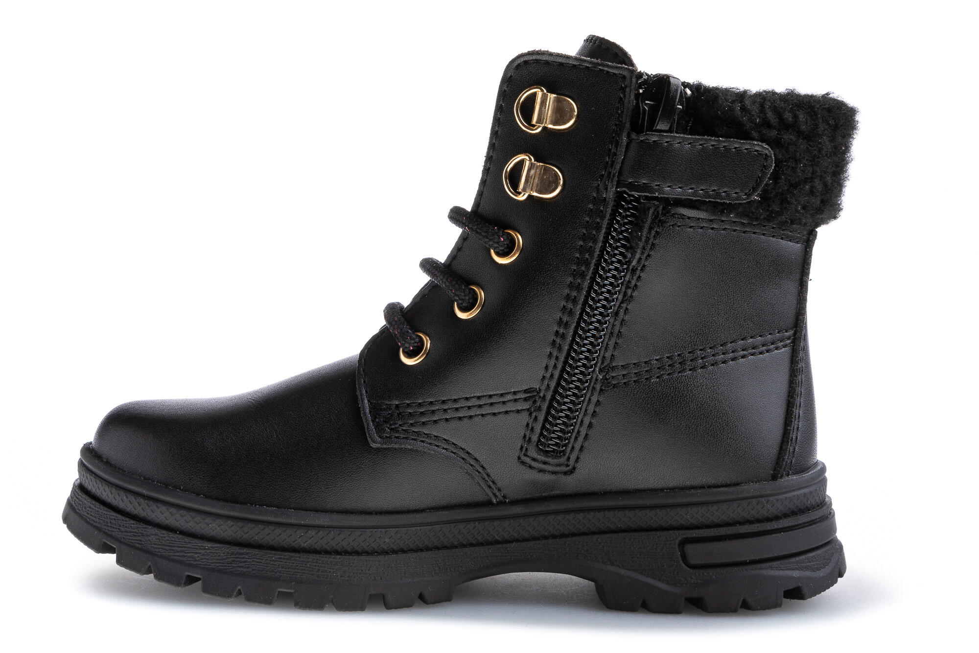 Botas de Niña Pablosky de microfibra textil con Cordones y cremallera 5/7