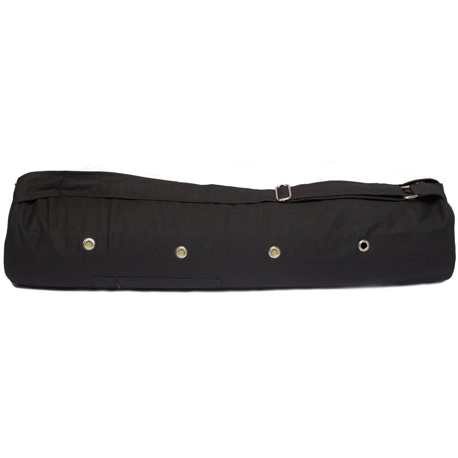 Lotus Yogatas katoen eco extra breed zwart 1/5