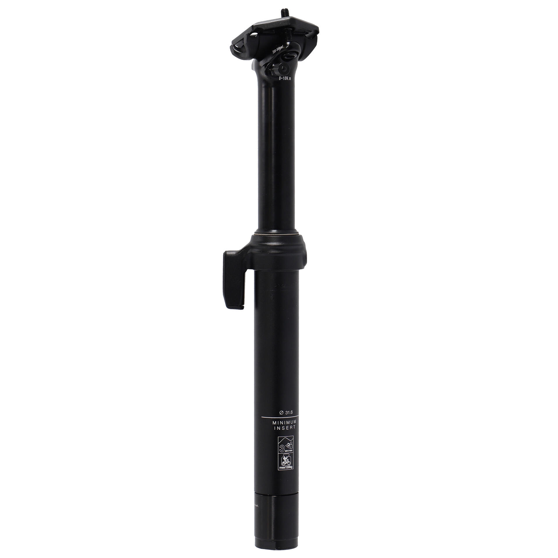 XLC Zawieszenie sztycy podsiodłowej Dropper SP-S13, Ø31,6 mm/392 mm, skok 120 mm