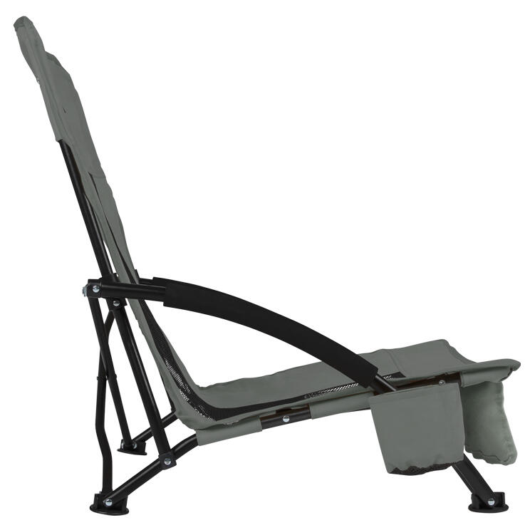 Chaise de Plage Beach - Pliable - Gris 3/8